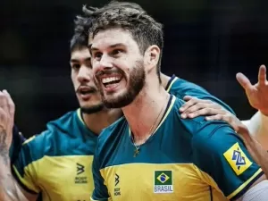 Liga das Nações: Brasil bate a Sérvia e conquista segunda vitória seguida no vôlei masculino