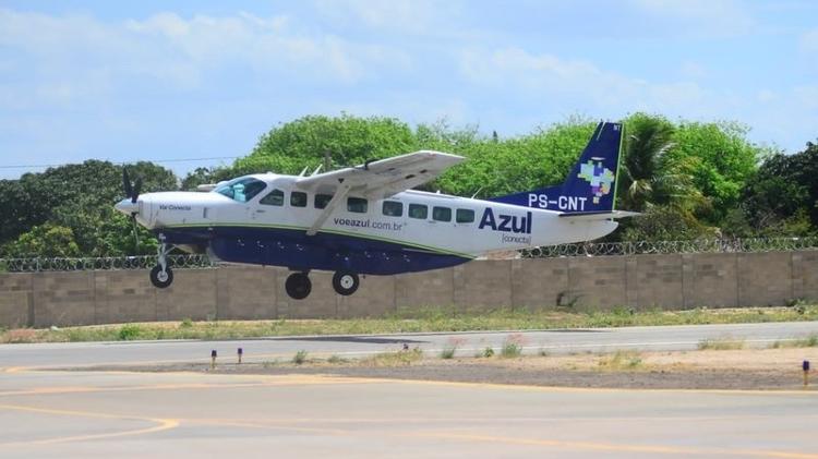 Avião Cessna Grand Caravan 208 da Azul Conecta, para até nove passageiros