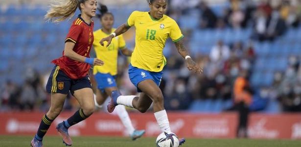 Amistoso feminino entre Brasil e Espanha (Foto: Lucas Figueiredo/ CBF)