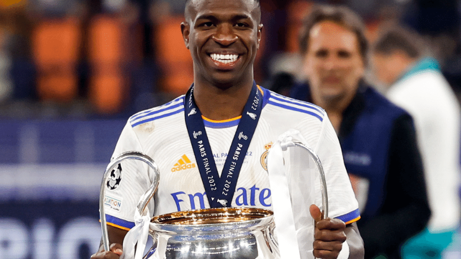 Vinicius Júnior fez gol na final da Liga dos Campeões e é segundo jogador mais valioso do mundo, segundo estudo - Divulgação/Real Madrid