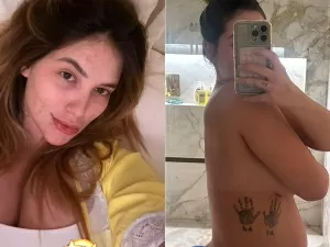 Virginia posta foto nua e mostra barriga quatro dias após o parto