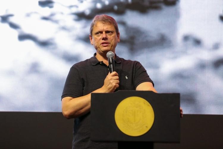 O governador de São Paulo, Tarcísio de Freitas O governador de São Paulo, Tarcísio de Freitas