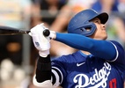 MLB: Shohei Ohtani anota seu primeiro home run com a camisa dos Dodgers - Getty Images