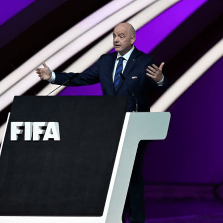 Presidente da Fifa, Gianni Infantino: entidade investe no streaming - GettyImages