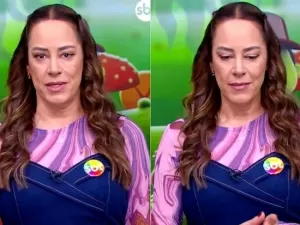 Silvia Abravanel segura o choro em primeira gravação após morte de Silvio Santos