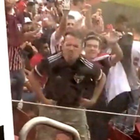 São Paulo x Fluminense teve ato racista registrado por torcedores no Morumbi - Reprodução/Twitter