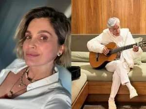 No ar em Alma Gêmea, Flávia Alessandra celebra aniversário de Caetano Veloso: ‘Imenso’