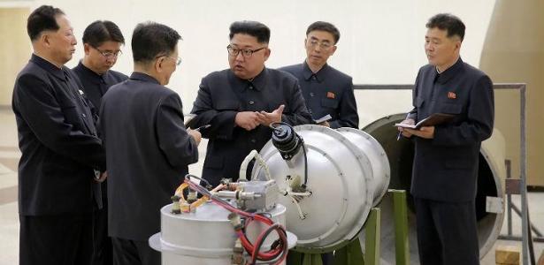 O ditador da Coreia do Norte, Kim Jong-Un, busca se tornar uma potência nuclear - Foto: divulgação Coreia do Norte/AFP