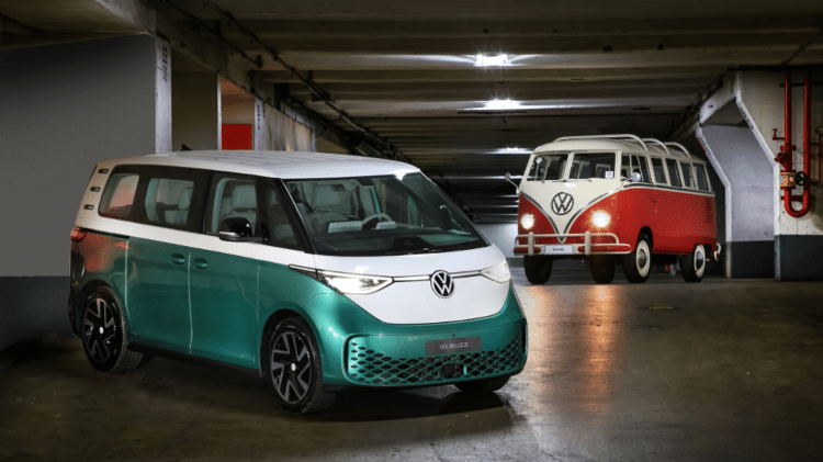 A van elétrica ID.Buzz, inspirada na Kombi, será oferecida por meio de assinatura pela Volkswagen no Brasil