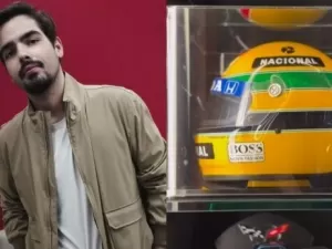 Capacete de Ayrton Senna e aviãozinho de Silvio Santos: João Silva mostra coleção de itens raros de Faustão; assista