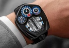 Relógio inspirado pelo Bugatti Tourbillon conta com réplica do motor - Foto: Jacob & Co
