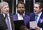 Leia a íntegra dos três discursos de candidatos a presidente da Câmara - Os deputados Marcel Van Hattem (Novo-RS), Pastor Henrique Vieira (Psol-RJ) e Hugo Motta (Republicanos-PB). Fotos: Bruno Spada, Mário Agra e Zeca Ribeiro/Câmara dos Deputados