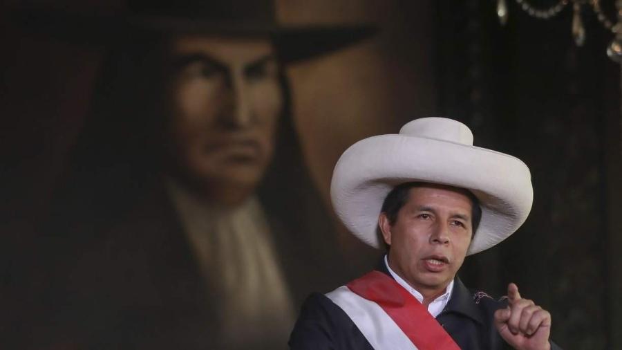 Pedro Castillo, presidente afastado do Peru                              - ALDAIR MEJIA / Peruvian Presidency / AFP                            