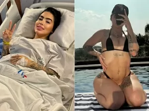 MC Mirella posa de biquíni após plásticas no umbigo, bumbum e seios