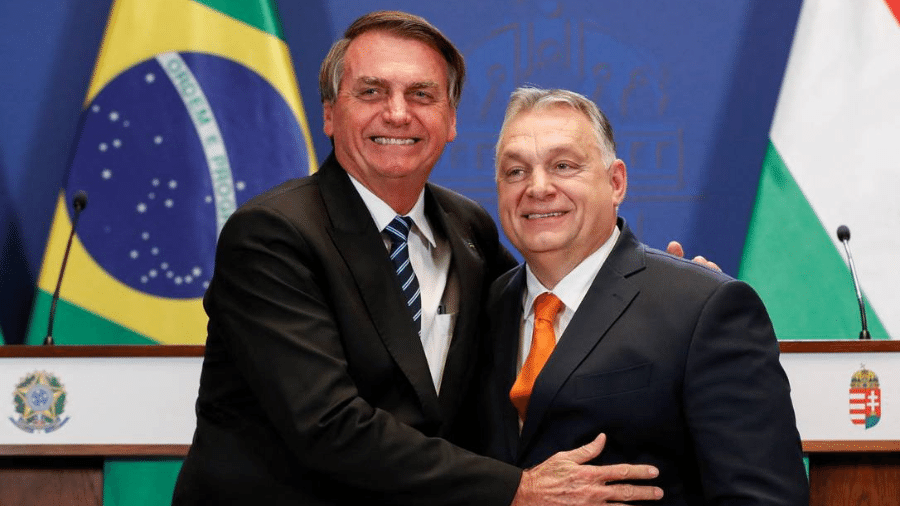 O presidente Jair Bolsonaro e o primeiro-ministro da Hungria, Viktor Orbán - Foto: Reuters