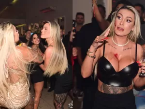 Andressa Urach e Juju Ferrari brigam feio em festa, e ex-Fazenda sai ensanguentada e com rosto cortado; vídeos e imagens fortes