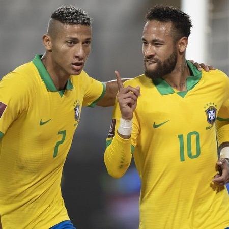 Richarlison vê a seleção brasileira como uma das favoritas para a Copa do Mundo no Qatar - Lucas Figueiredo/CBF