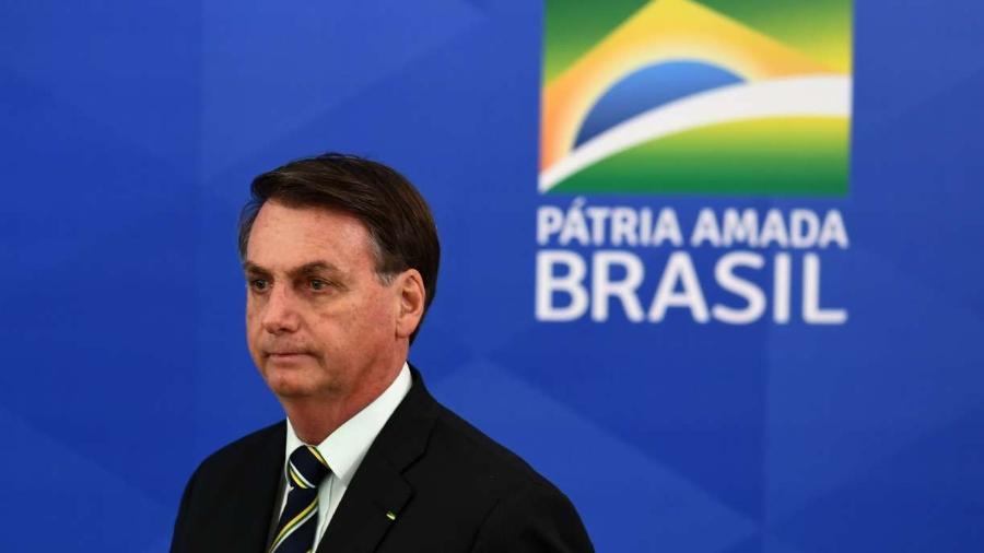 Jair Bolsonaro chamou a Folha de "canalha" e mandou um repórter do Estado de S.Paulo calar a boca                     -                                 EVARISTO SA/AFP                            