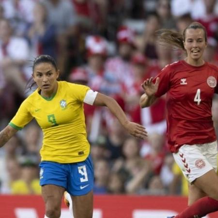 Seleção feminina enfrentou a Dinamarca em amistoso na sexta-feira - Divulgação/CBF/Lucas Figueiredo