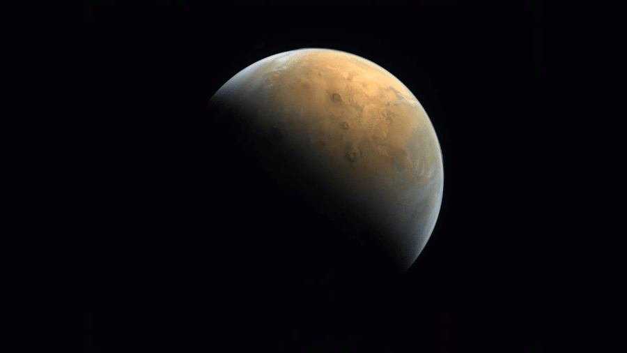 Emirados Árabes divulgam primeira imagem de Marte produzida pela sonda Hope - Reprodução