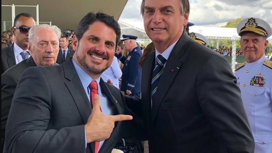 Marcos do Val e Bolsonaro - Reprodução/Facebook