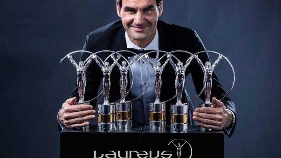Roger Federer conquistou o prêmio Laureus e falou sobre a nova geração - Divulgação/Instagram