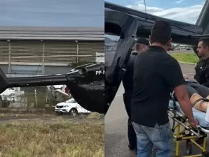 Helicóptero de Neymar Jr. ajuda em resgate de mulher no RS