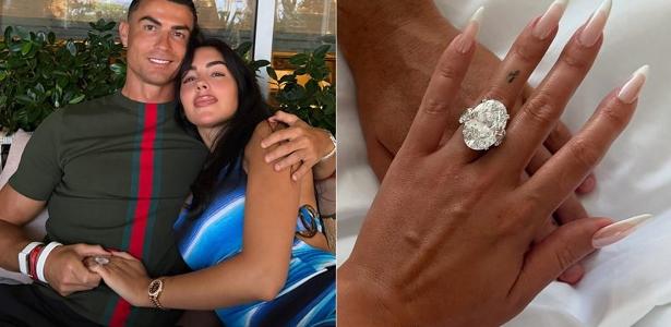 Aliança de noivado que Cristiano Ronaldo deu para Georgina Rodríguez custou R$ 25 milhões - undefined