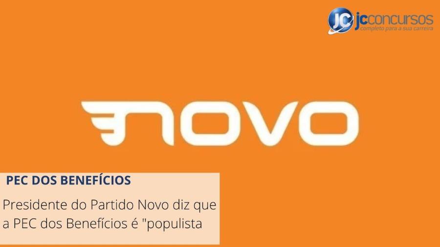 Logo do Partido Novo - Divulgação