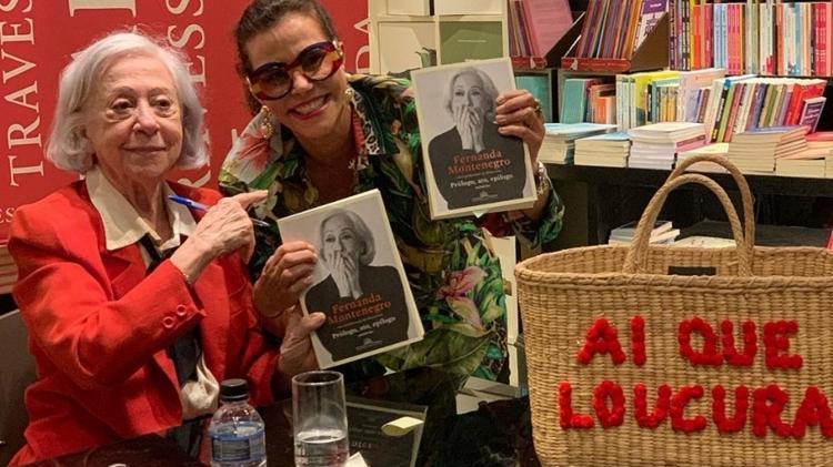 9.out.2019 - Narcisa Tamborindeguy em lançamento de livro de Fernanda Montenegro - Reprodução/Instagram - Reprodução/Instagram