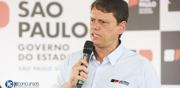 Tarcísio de Freitas, governador de São Paulo, em discurso - undefined