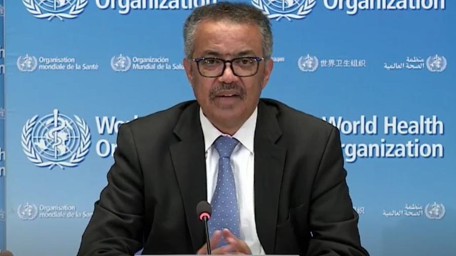 Diretor-geral da Organização Mundial da Saúde (OMS), Tedros Adhanom Ghebreyesus - Reprodução/OMS
