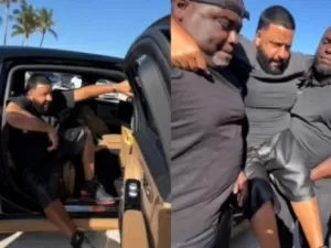 DJ Khaled causa polêmica com vídeo em que é carregado por seguranças para não sujar sapatos; assista