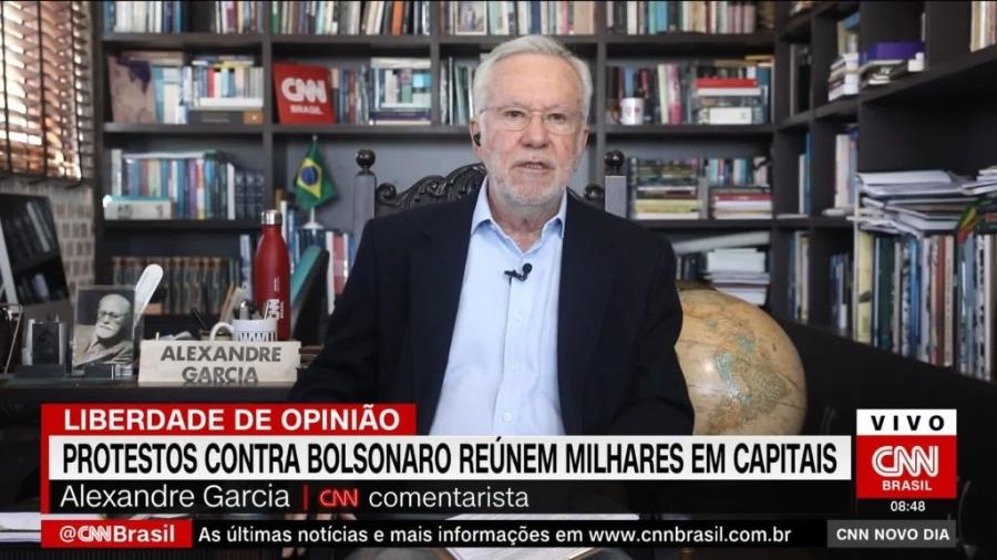 Alexandre Garcia na CNN Brasil (Reprodução/CNN Brasil). - Reprodução / Internet