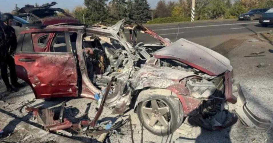 carro ataque drone jornalistas ucranianos - undefined