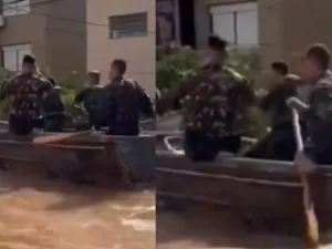 Exército passa vergonha ao tentar salvar vítimas no Rio Grande do Sul