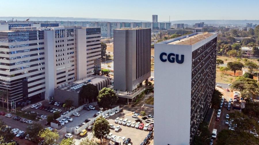 Vista aérea do antigo edifício sede da Controladoria-Geral da União, em Brasília