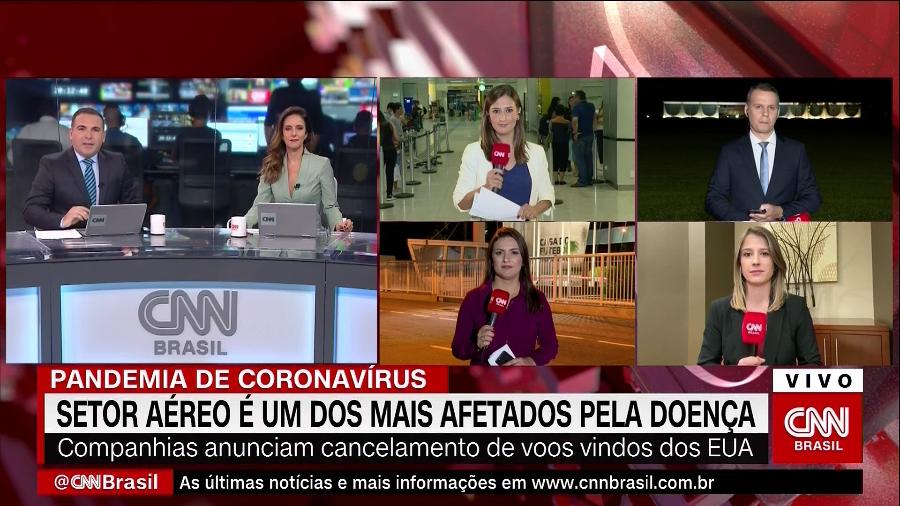 Tela na estreia da CNN Brasil - Reprodução / Internet