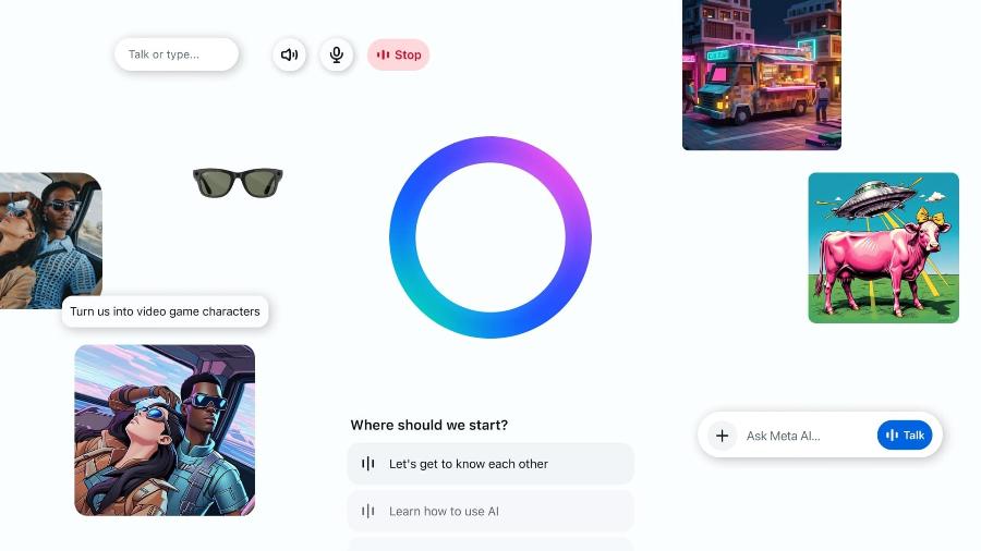 App do Meta AI App do Meta AI