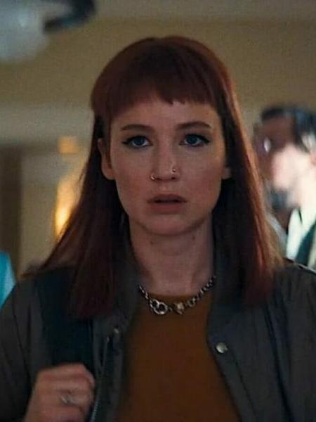 Jennifer Lawrence no filme "Não Olhe para Cima" - Reprodução / Internet