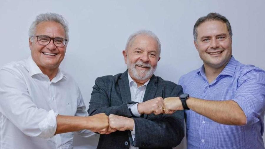 Lula se encontrou com Renan Calheiros e Renan Filho para debater apoio do MDB                              - Ricardo Stukert/Divulgação