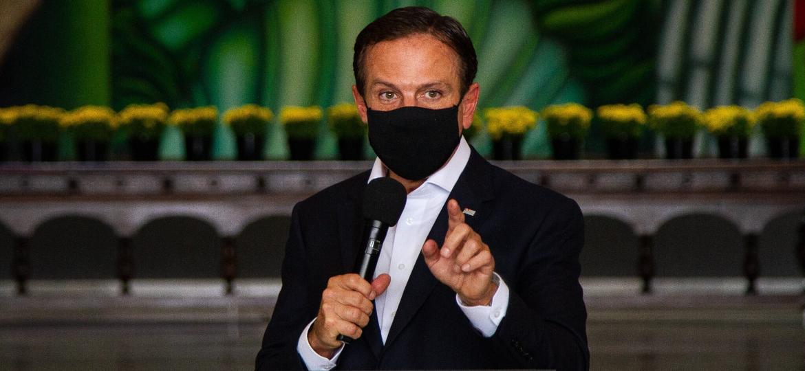 O governador de São Paulo, João Doria, anunciou a mudança para o Palácio dos Bandeirantes, no Morumbi  - João Damásio/O Fotográfico/Estadão Conteúdo