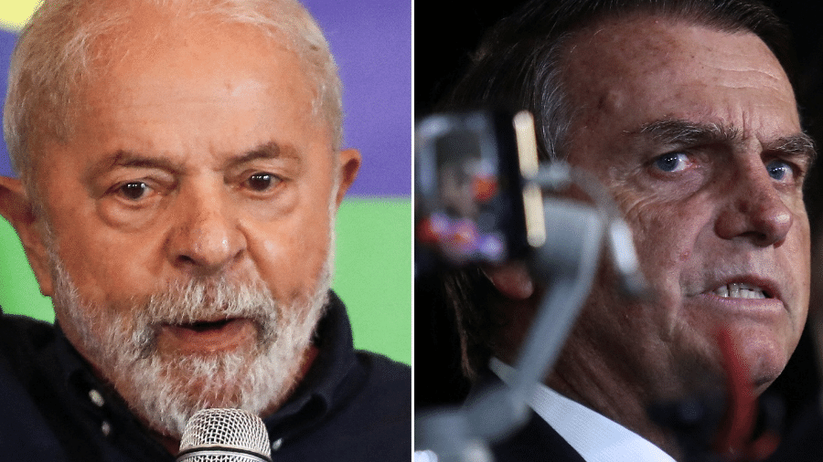 Luiz Inácio Lula da Silva (PT) e Jair Bolsonaro (PL) - Carla Carniel/Reuters
