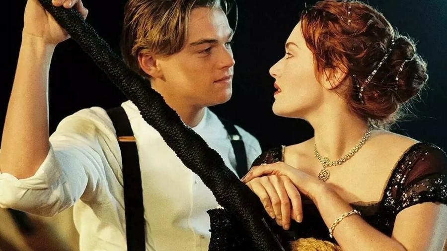 Leonardo DiCaprio e Kate Winslet em "Titanic" (1997) - Divulgação/20th Century Studios