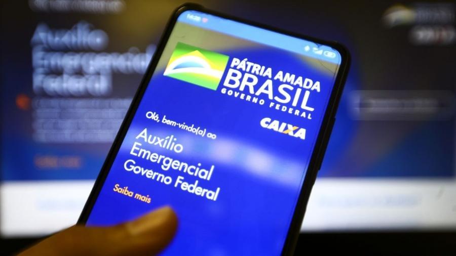 Aplicativo do auxílio emergencial do Governo Federal                              - Marcelo Camargo/Agência Brasil                            