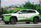 Carro bioelétrico (híbrido a etanol) é aposta da indústria com ganho de R$ 7,4 trilhões - Corolla Cross híbrido flex feito no Brasil e apresentado na Indonesia International Auto Show em 2023 (Foto: Divulgação/Toyota)