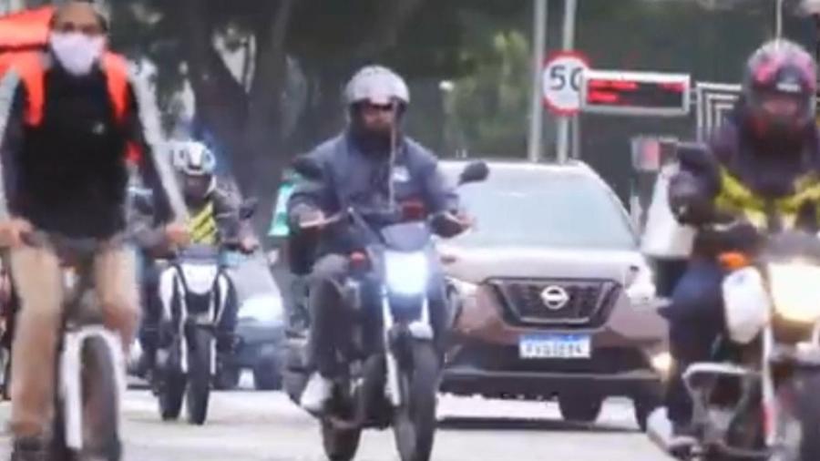 Motociclistas se arriscam em entregas por aplicativo - Reprodução/Jornal da Band