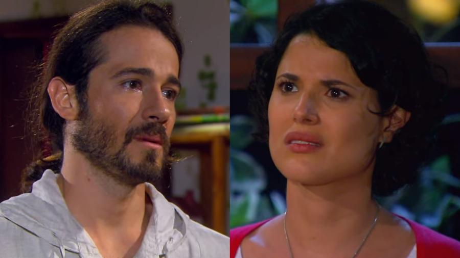 Fernando (Paulo Leal) e Carol (Manuela do Monte) em Chiquititas (Reprodução / SBT) - Reprodução / Internet
