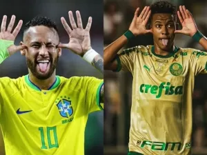 Neymar parabeniza Estêvão por recorde quebrado: "Continue encantando a todos"