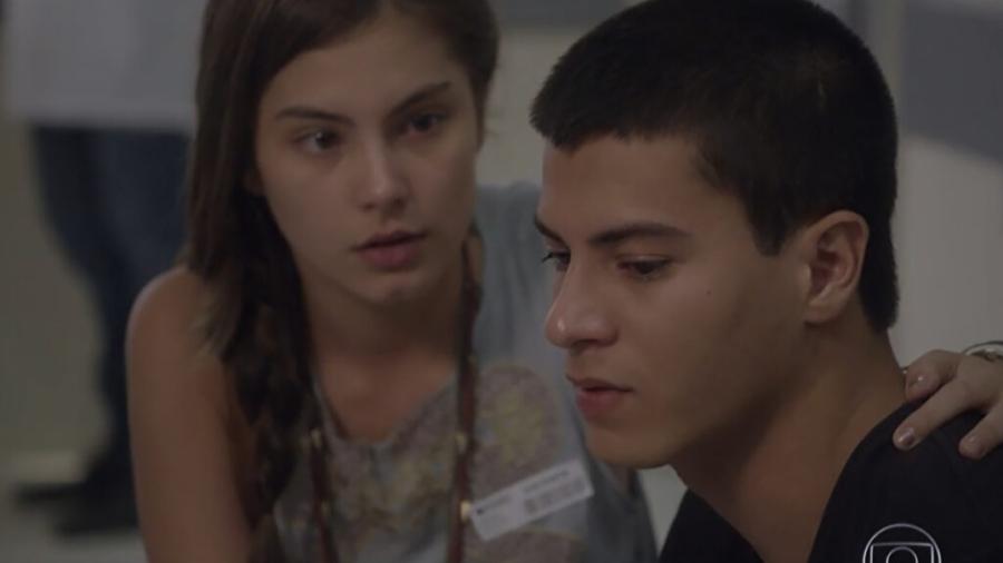 Duca (Arthur Aguiar) e Bianca (Bruna Hamú) em Malhação - Sonhos (Reprodução/Globo) - Reprodução / Internet